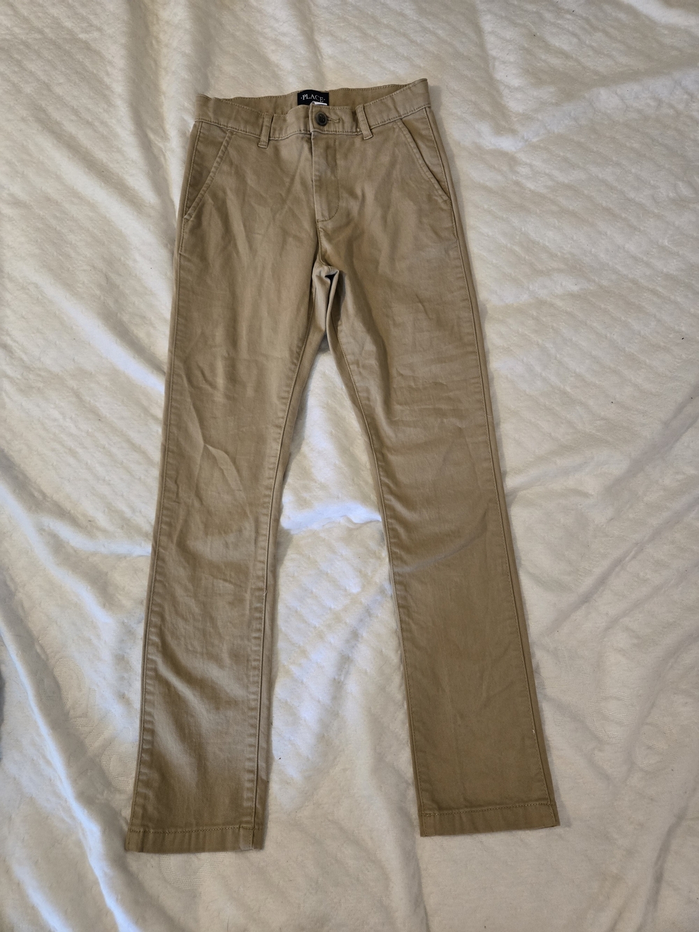 Place Boys' Khaki Straight-Leg Chinos
